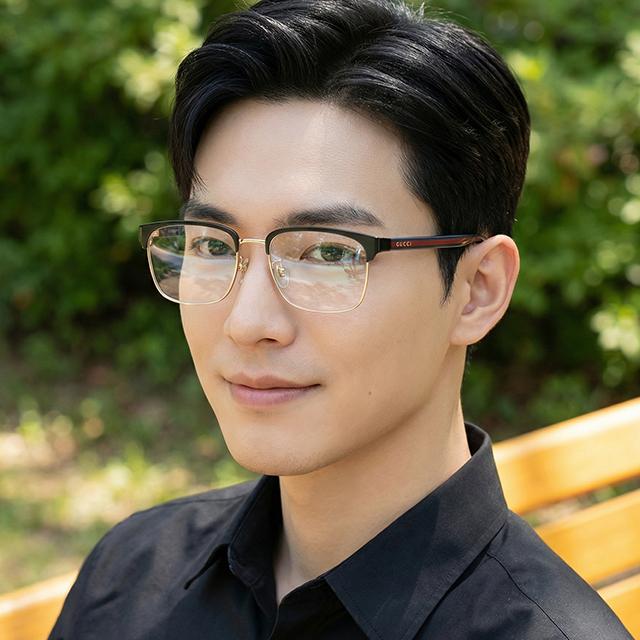 GUCCI Blue Stripe Asian Fit Optical Eyeglass Frames GG0934 OA 002