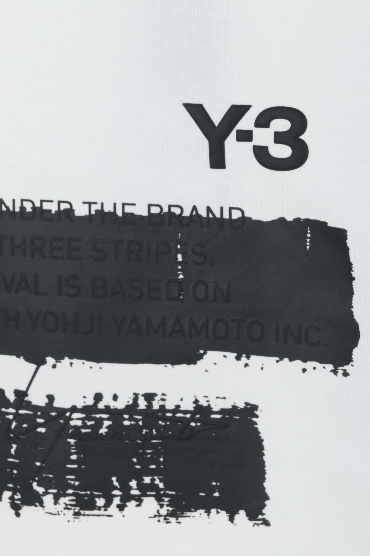 Y-3 White Graphic Logo Long Sleeve T-Shirt Unisex JM3233