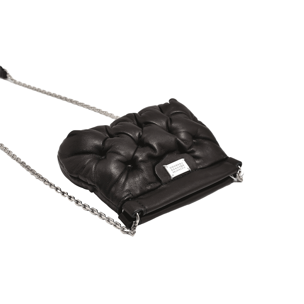 Maison Margiela Glam Slam Baby Shoulder Bag Black Leather