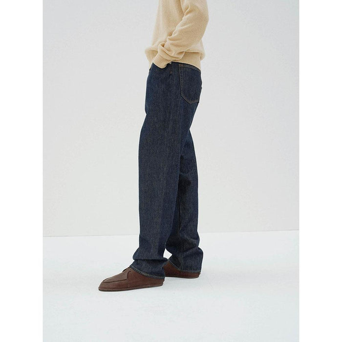 AURALEE Hard Twist Indigo Men’s Denim Pants