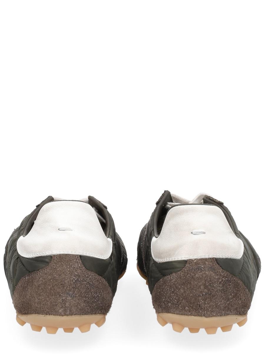 Maison Margiela White Leather Low-Top Sneakers