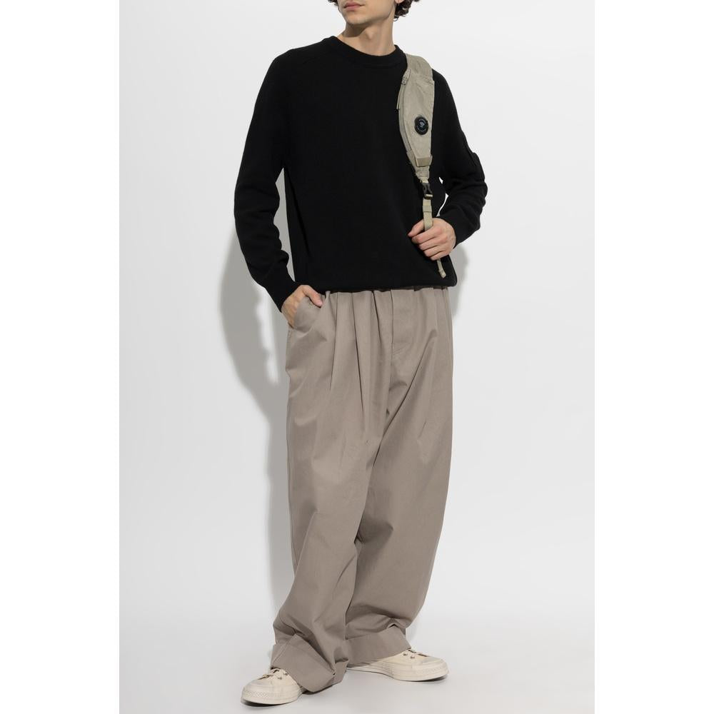 CP Company Lambswool Crewneck Sweater Men Black