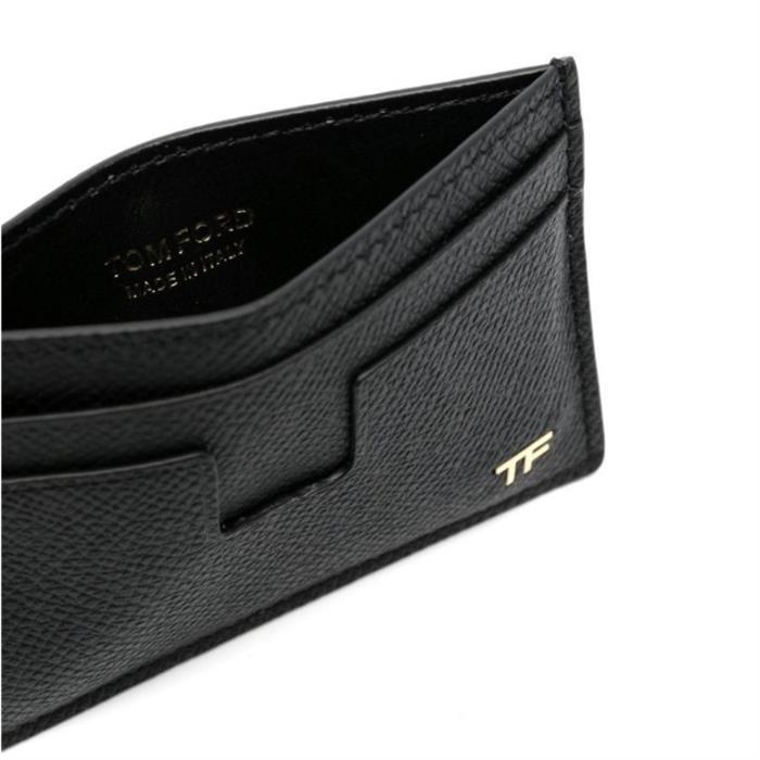 TOM FORD Logo Leather Card Holder Wallet for Men YM232LCL081G