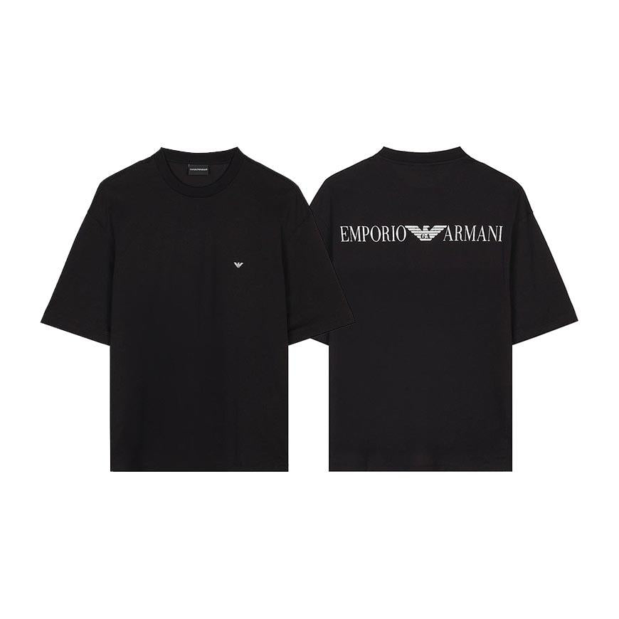 Emporio Armani Men’s Logo Print T-Shirt White Cotton