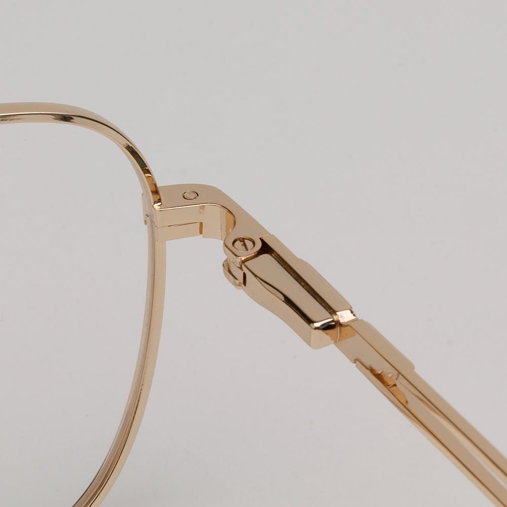 Police Gold Stainless Steel Rim Eyeglass Frame Unisex VPLF08 0300