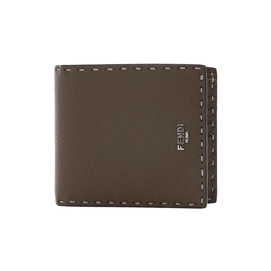 FENDI Selleria Leather Bifold Wallet for Men