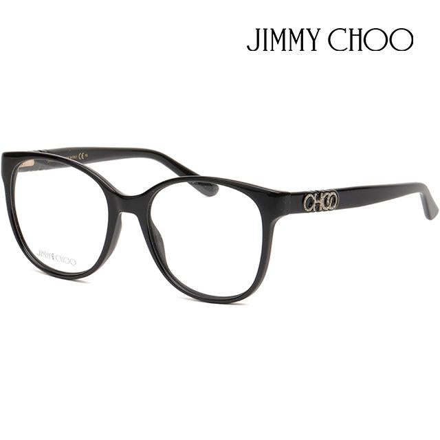 Jimmy Choo Black Acetate Oversized Eyeglass Frames Unisex JC242 807