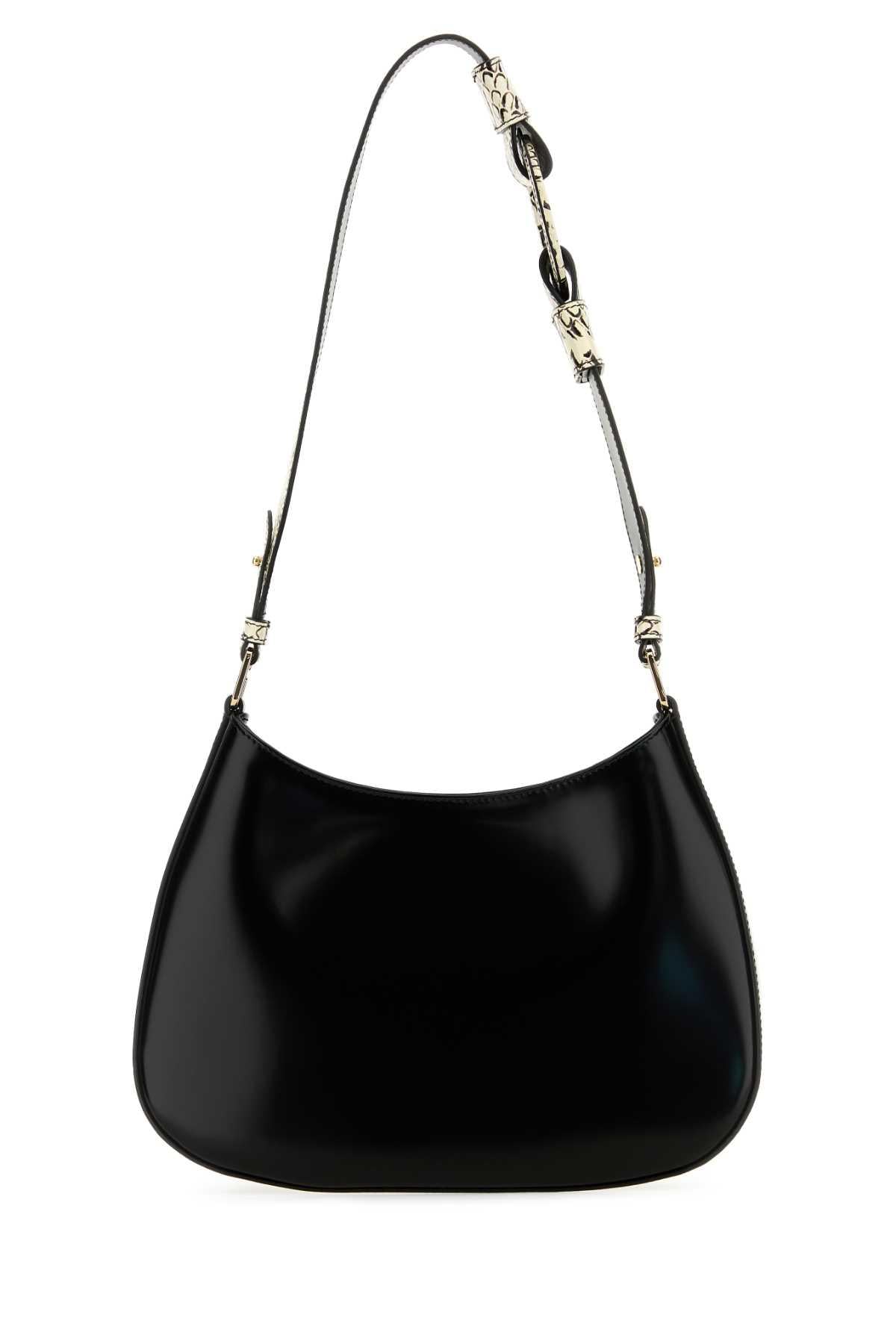 PRADA Leather Shoulder Bag Black