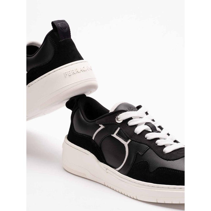 Ferragamo Gancini Leather Low-Top Sneakers for Women