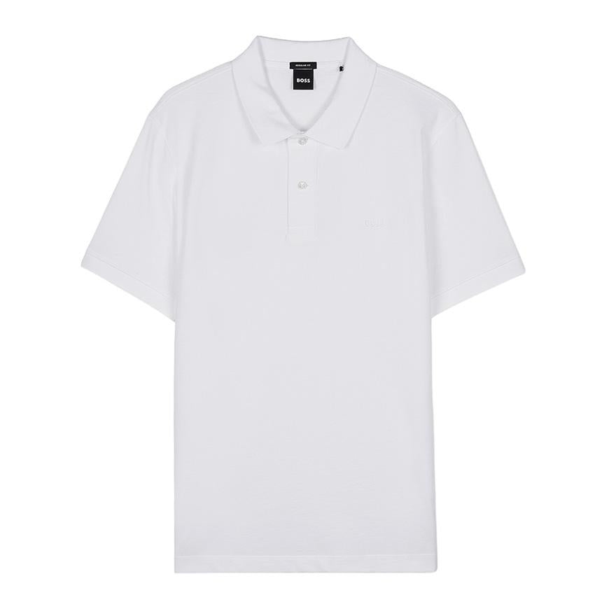 HUGO BOSS Men’s Piqué Pallas Polo Shirt White 505535 64