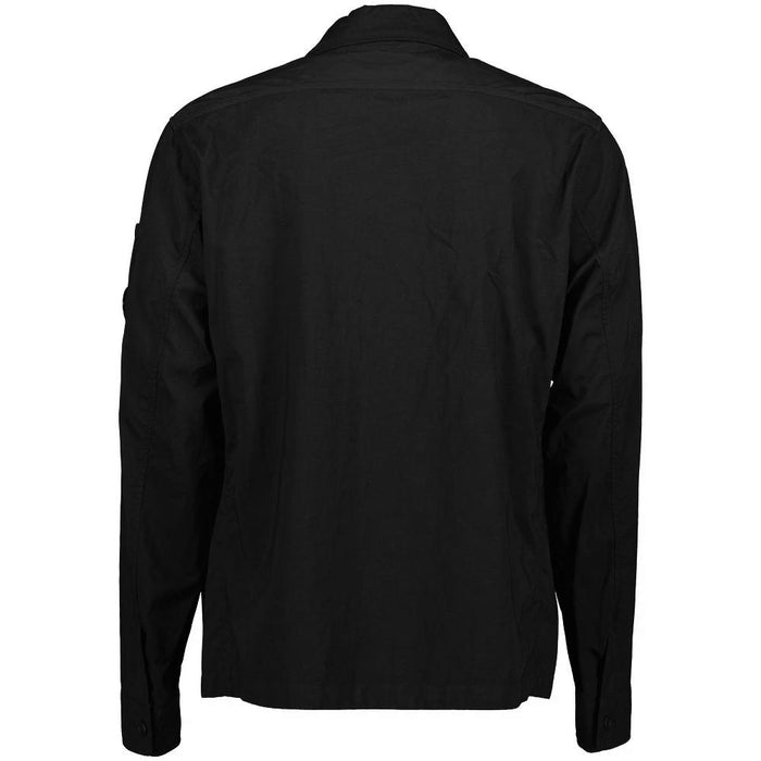 CP Company Lens Badge Shirt Jacket Black