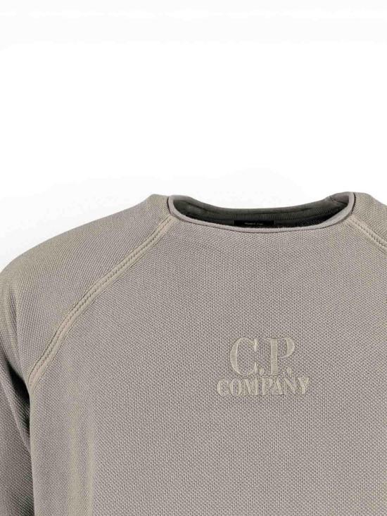 CP Company Long Sleeve Sweatshirt for Men 20CMSS178A 110635S 921 GUNMETAL DOM