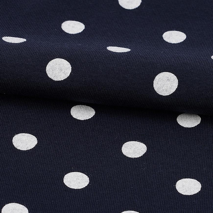 Comme des Garcons Unisex Heart Patch Polka Dot T-Shirt AX T166 051 NAVY WHITE
