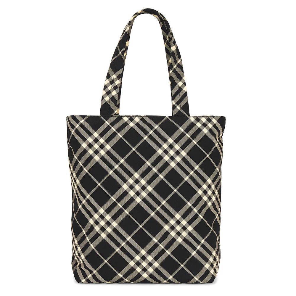 BURBERRY Vintage Check Black Calico Tote Shoulder Bag 8097720