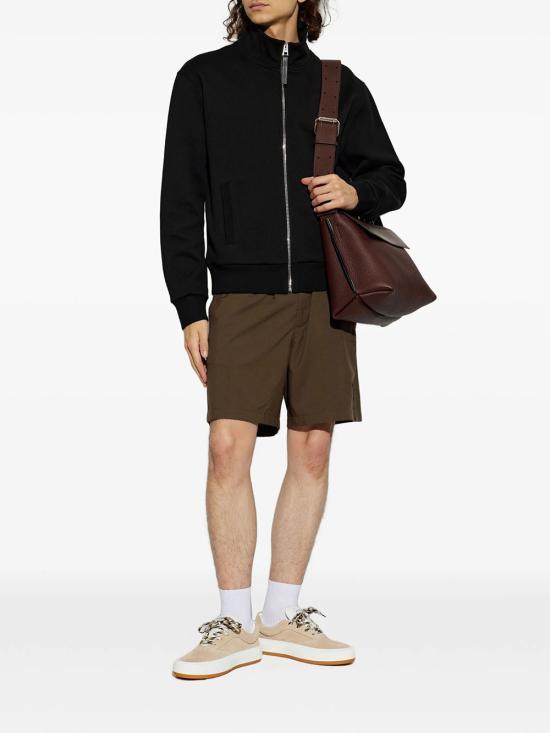 GIVENCHY Black Wool-Blend Zip Jacket for Men