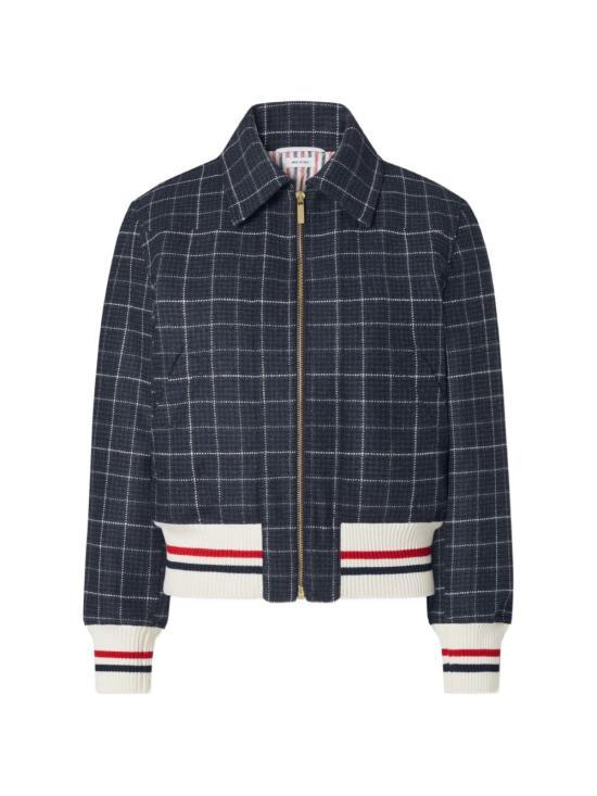 THOM BROWNE Wool Blazer Jacket for Women FBD068X F1216 415 NAVY DOM