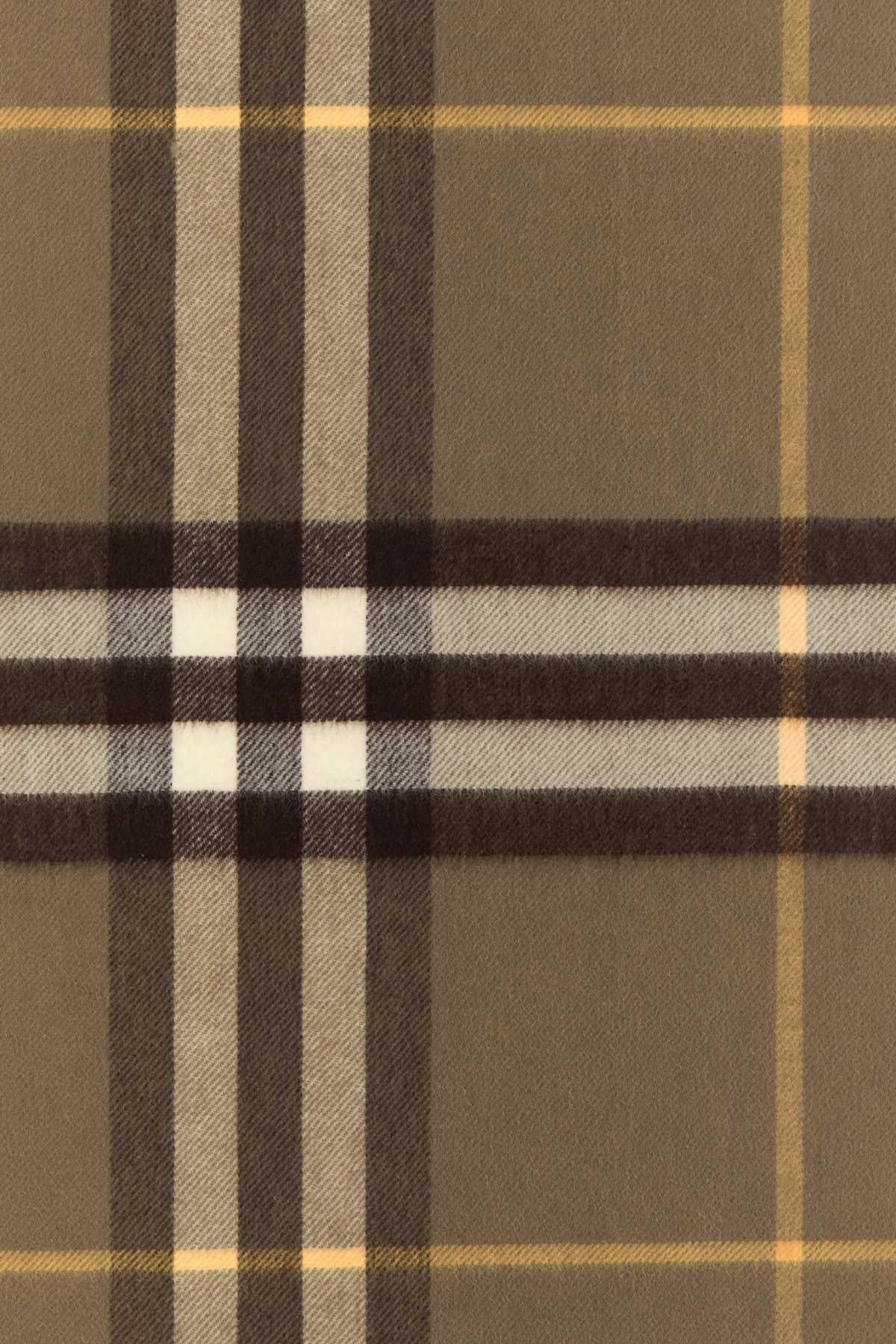BURBERRY Wool Scarf Beige Check