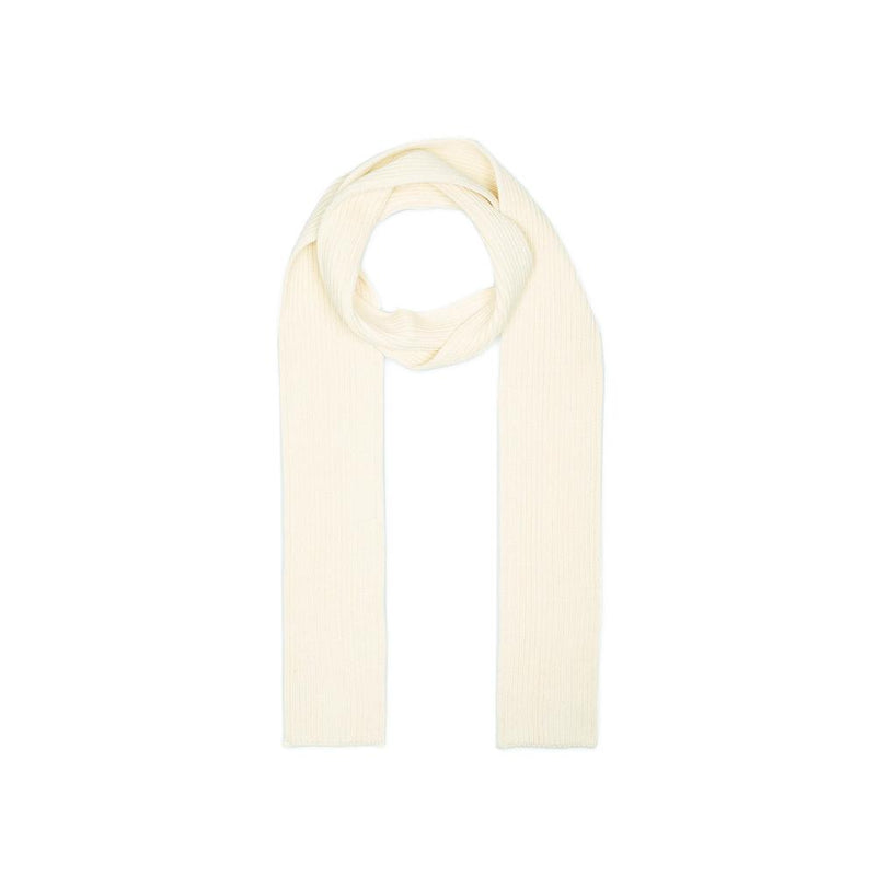 ANDERSEN-ANDERSEN Ribbed Wool Scarf Off White Men’s