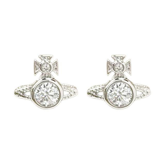 Vivienne Westwood London Orb Earrings Silver-Tone Jewelry