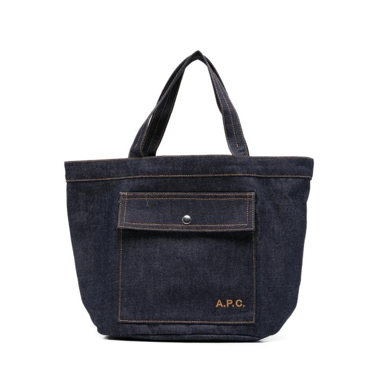 A.P.C. Jade Denim Tote Bag Eco Shopper