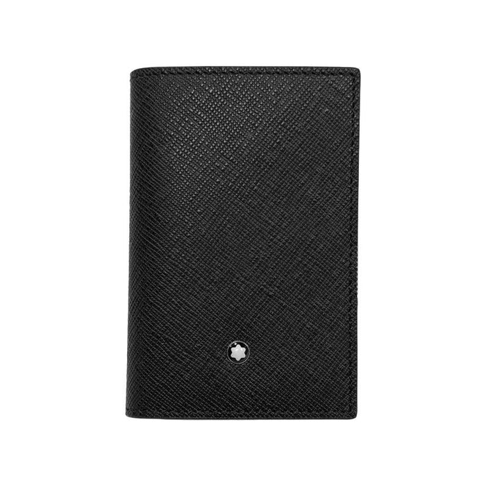Montblanc Black Saffiano Leather 2CC Card Holder Wallet