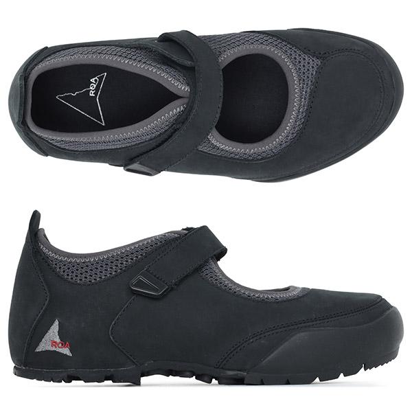 ROA Black Gray LOIE Strap Low-Top Sneakers NBUW1389LE163 MTY0001