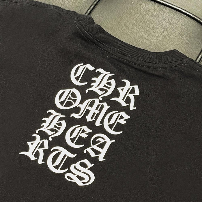 Chrome Hearts Gothic Back Logo Pocket Short Sleeve T-Shirt Black