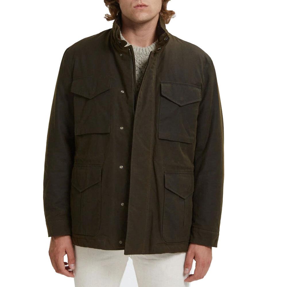 BARACUTA Waxed Field Jacket Men’s Cotton Blend Outerwear N BRCPS0978 UT1998 6054
