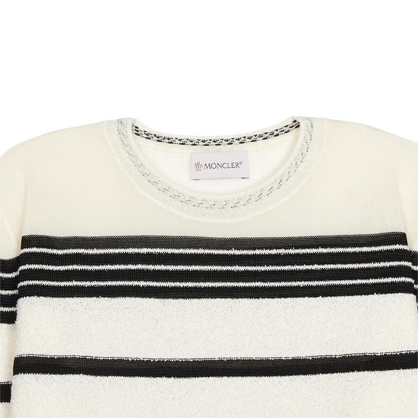 Moncler Striped Womens Crewneck Knit Sweater 9C00015 M6334 P90