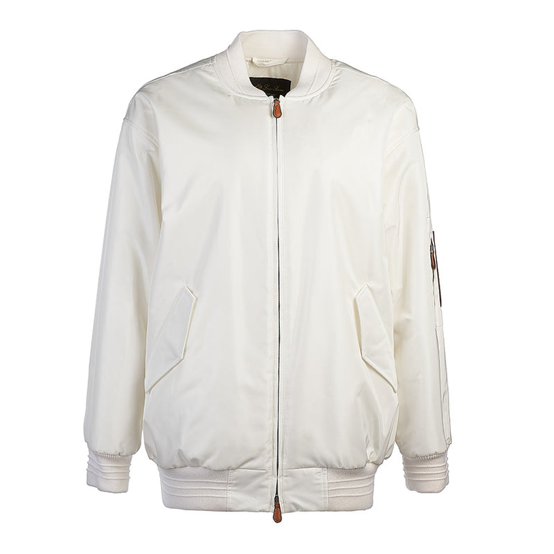 Loro Piana Women’s Sleeve Pocket Bomber Jacket FAM8918 1000