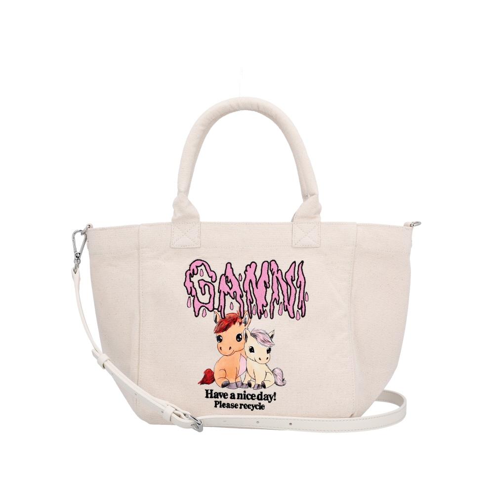 GANNI Pony Print Small Easy Women’s Tote Bag B2110039 135