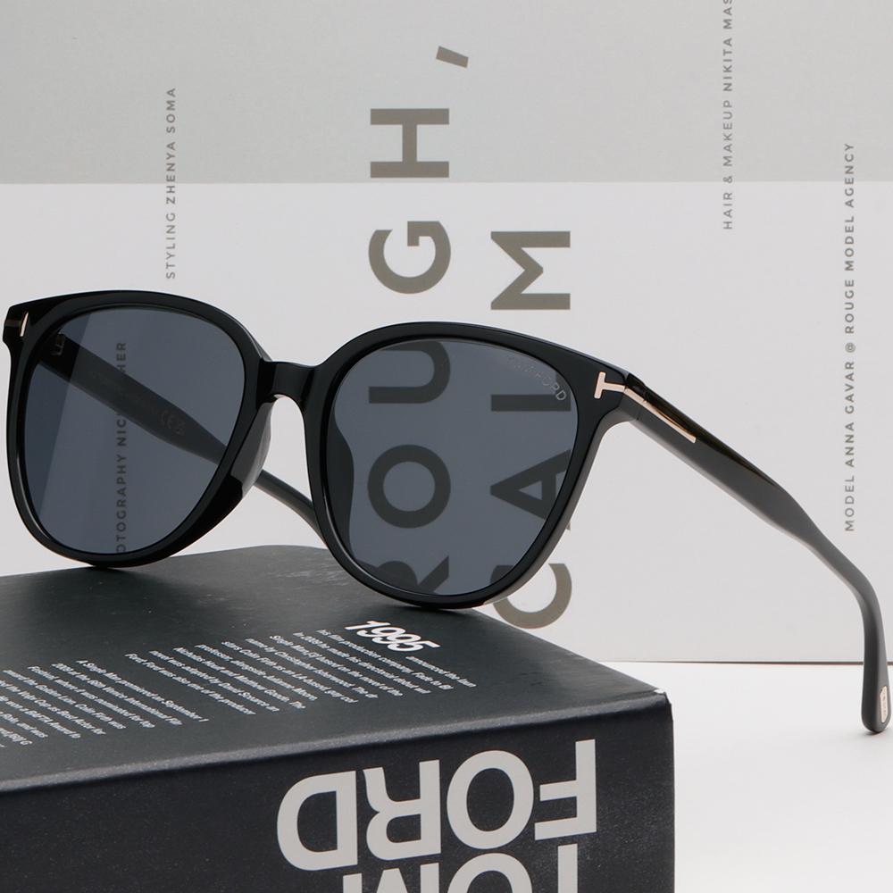 TOM FORD Unisex Asian Fit Acetate Horn-Rimmed Sunglasses TF K 01A