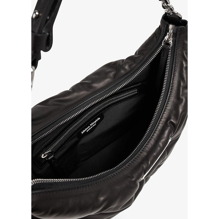 Maison Margiela Glam Slam Medium Shoulder Bag Black Leather