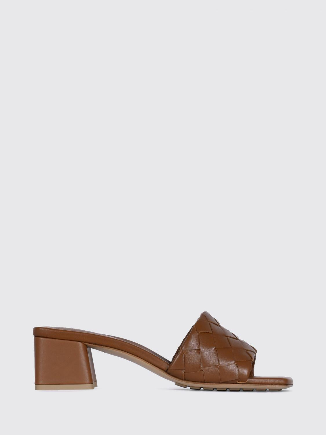 Bottega Veneta Brown Leather Strappy Sandals