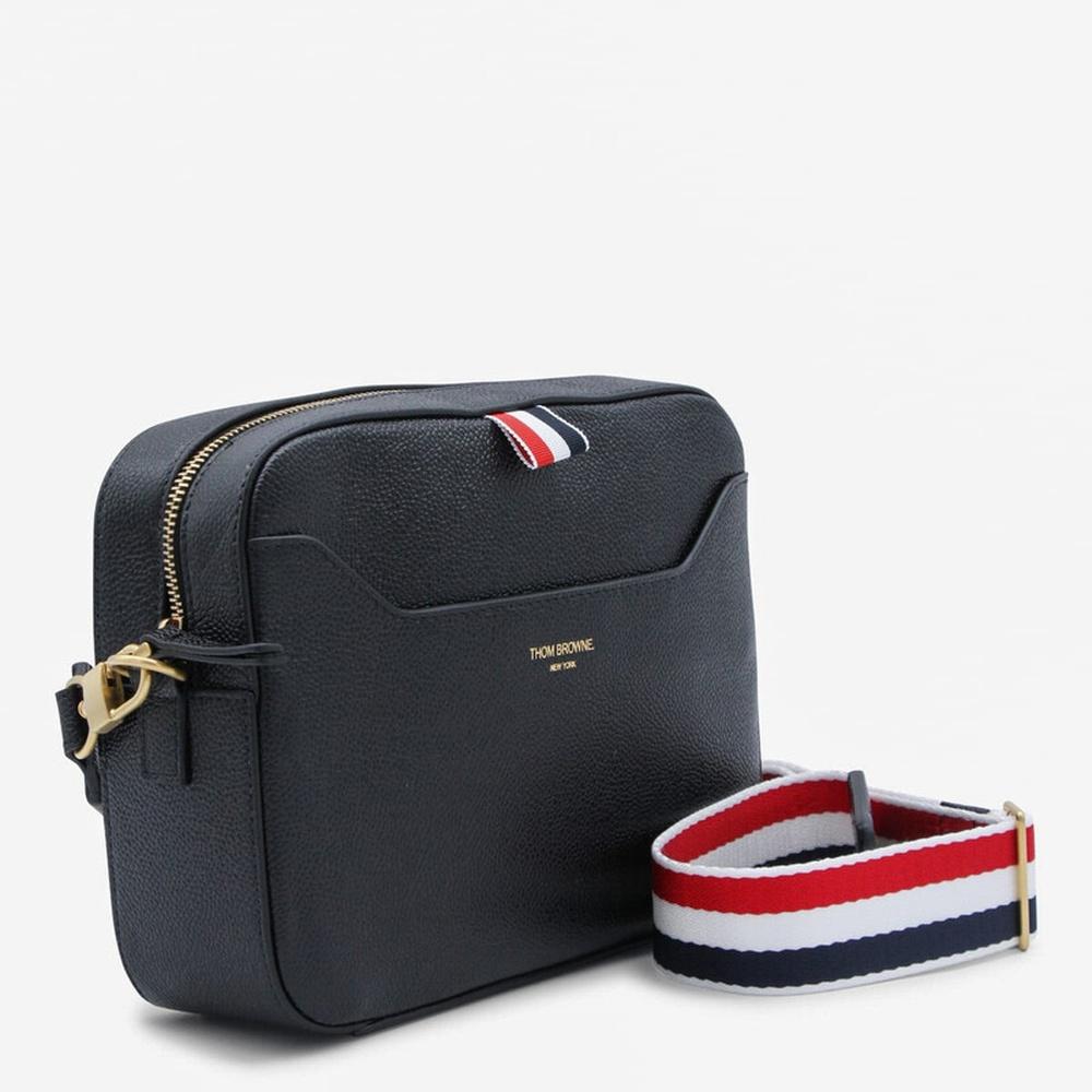 THOM BROWNE Men's Pebble Grain Leather Camera Crossbody Bag