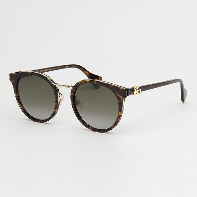 GUCCI Brown Round Classic Asian Fit Unisex Sunglasses