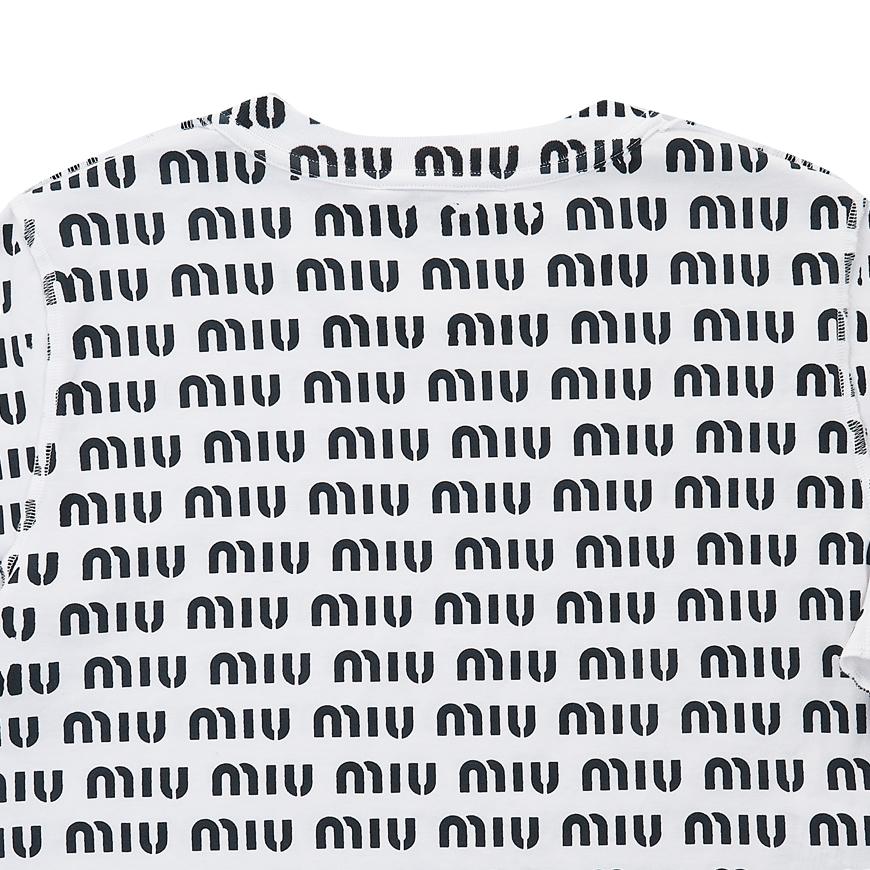 Miu Miu Women’s Printed Cotton T-Shirt MJN450 12P2 F0009