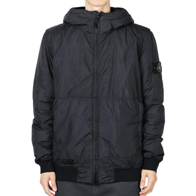 STONE ISLAND Garment-Dyed Crinkle Reps Jacket Black Me K2S15 4100013 S0A23 V0029