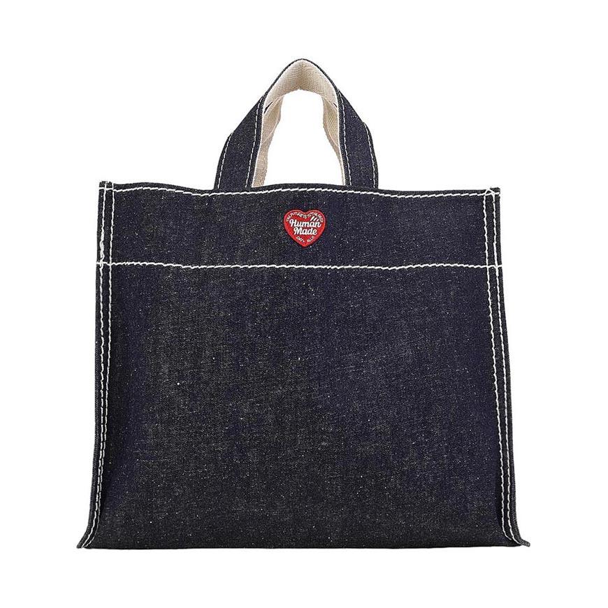 Humanmade Unisex Denim Tote Bag HM31GD038 INDIGO