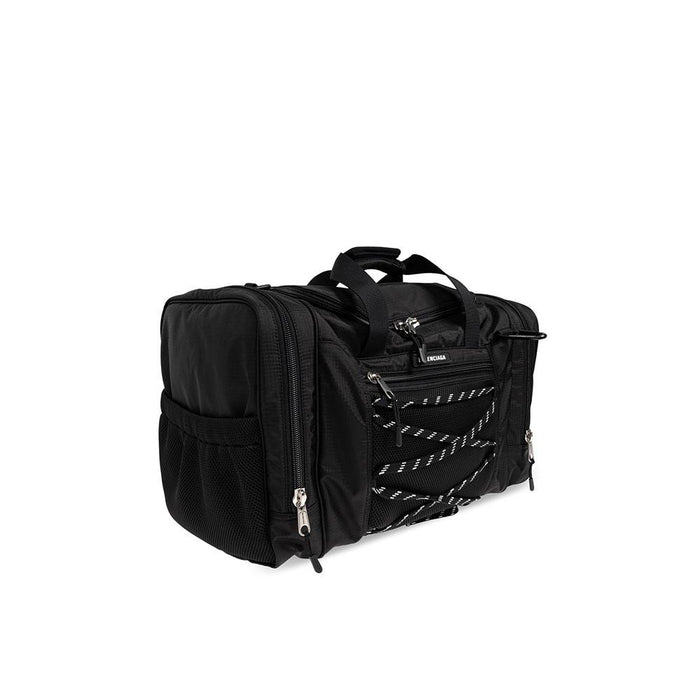 BALENCIAGA Black Nylon Hike Duffle Bag Tote
