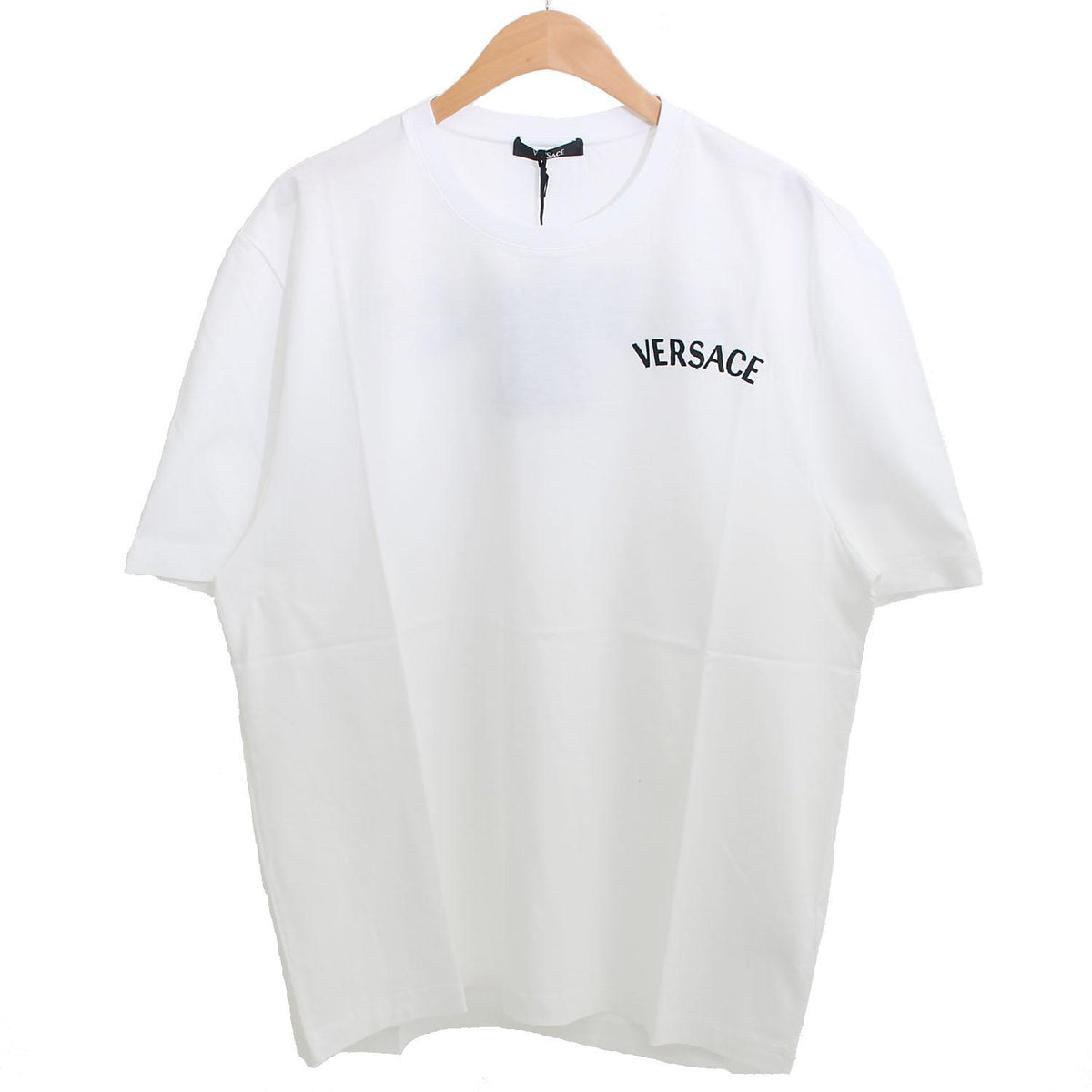 Versace Embroidered Logo T-Shirt White Men’s Cotton