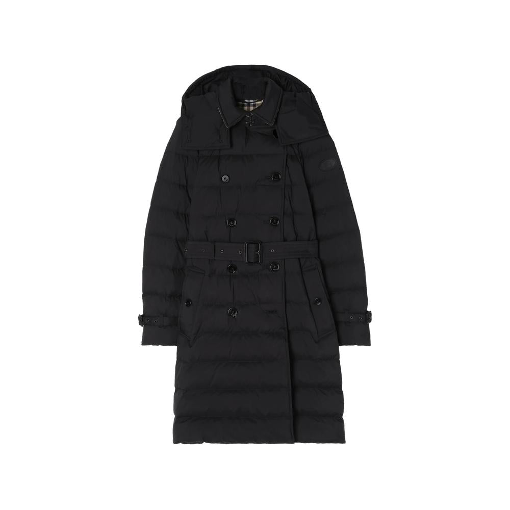 BURBERRY Black Nylon Down Puffer Jacket for Women