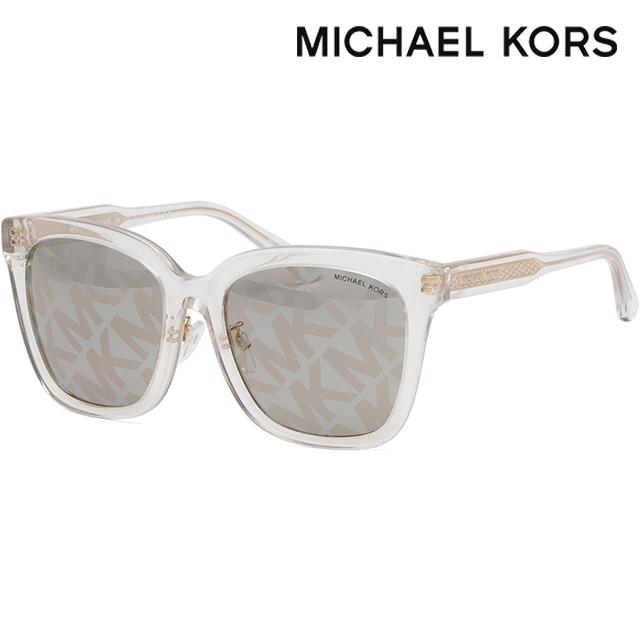 Michael Kors Transparent Horn-Rim Oversized Unisex Sunglasses MK2163F 3015E