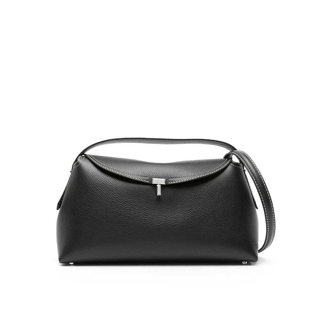 Toteme Tirak Leather Shoulder Bag Black Women 234 WLGBG427 LE0030