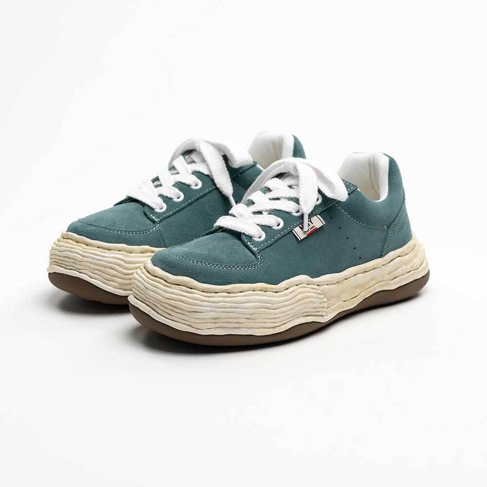 Maison Mihara Yasuhiro Oliver OG Distressed Sole Low-Top Sneakers A16FW708 BLUE