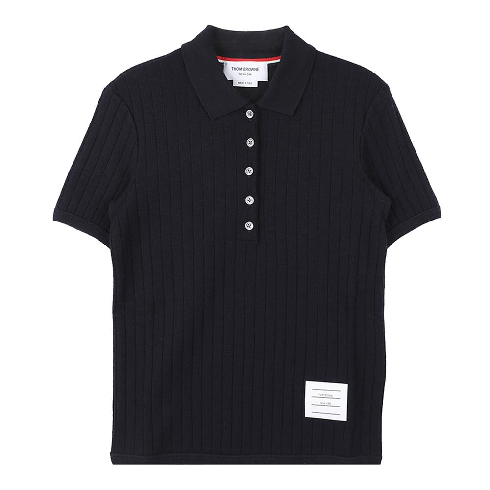 THOM BROWNE Polo Collar Short Sleeve T-Shirt FJP117A J0112 415