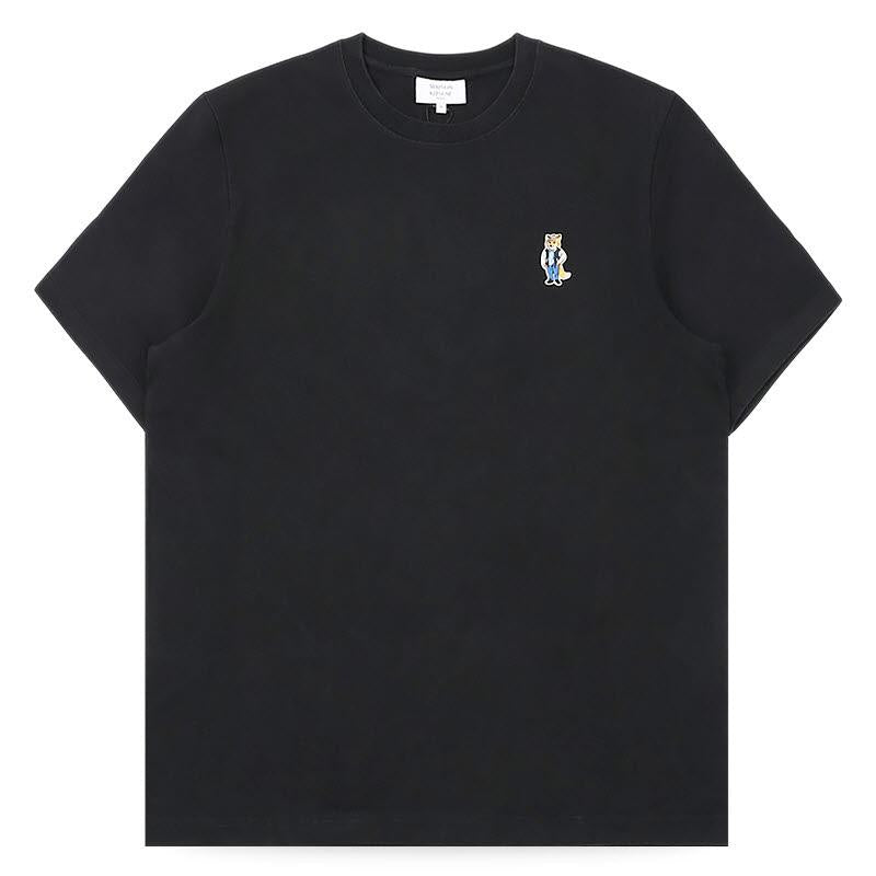 Maison Kitsune Dressed Fox Patch Short Sleeve T-Shirt Black Men