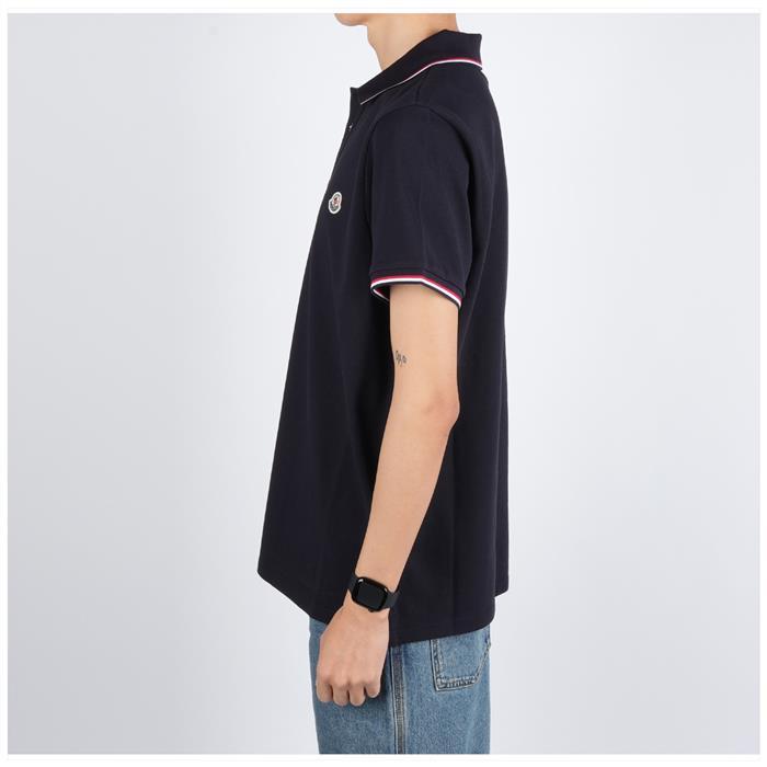 Moncler Logo Patch Short Sleeve Polo Shirt 8A70300 84556 77X