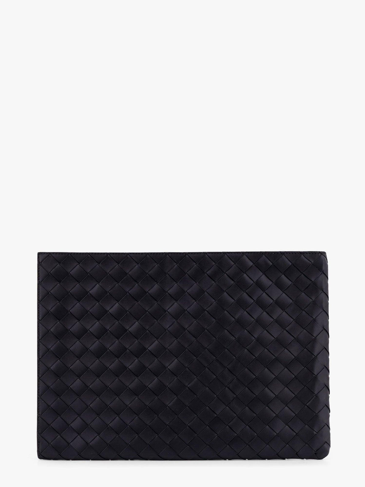 Bottega Veneta Intrecciato Leather Long Wallet Gray Men’s