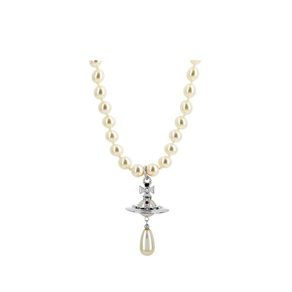 Vivienne Westwood Pearl Drop Choker Necklace for Women